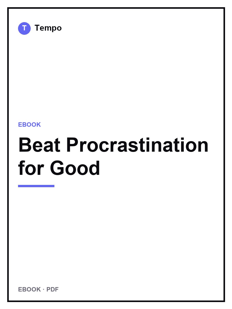 Cover of Beat Procrastination for Good