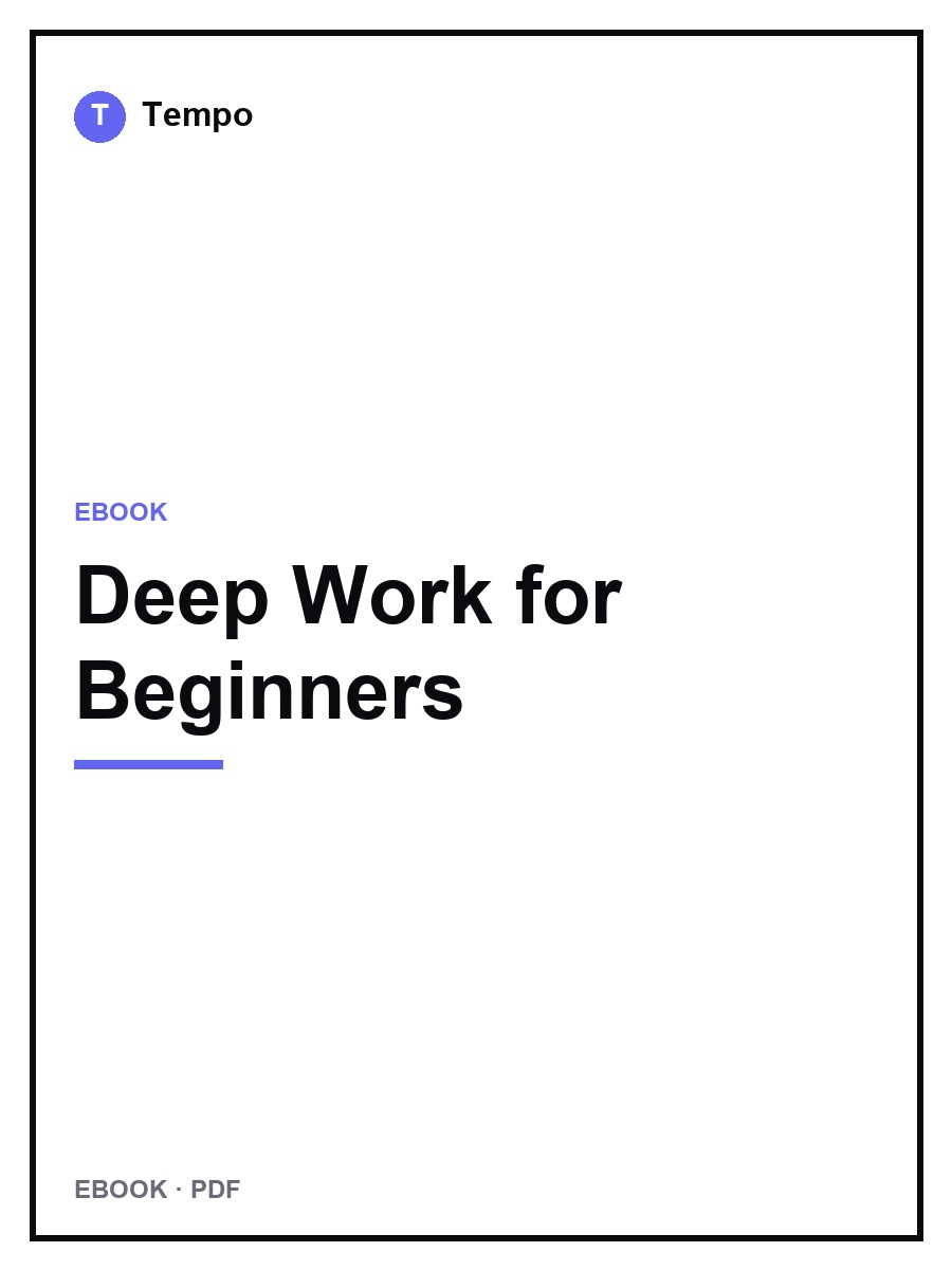Cover of Deep Work for Beginners