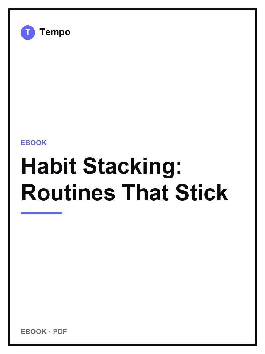 Cover of Habit Stacking: Routines That Stick