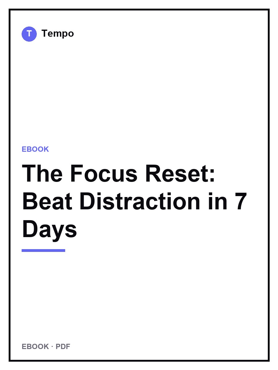 Cover of The Focus Reset: Beat Distraction in 7 Days