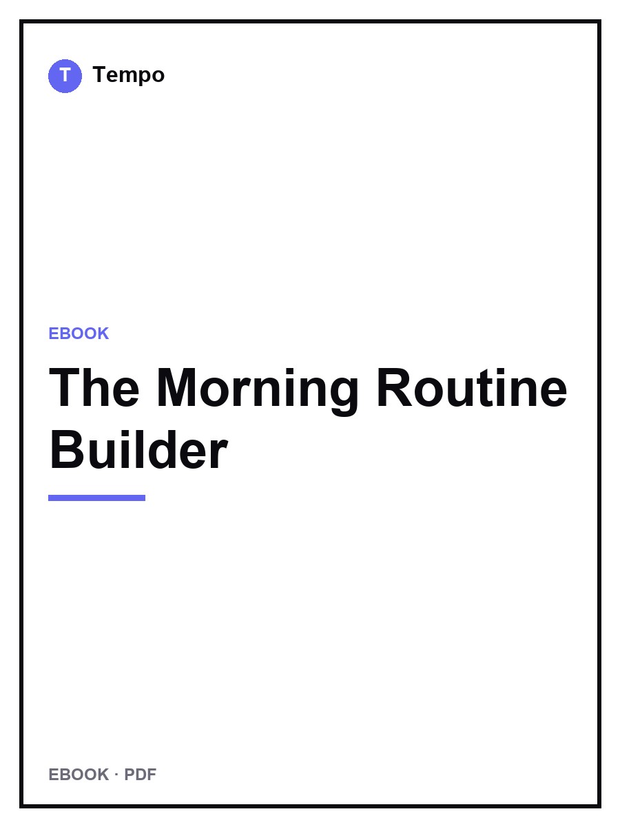 Cover of The Morning Routine Builder