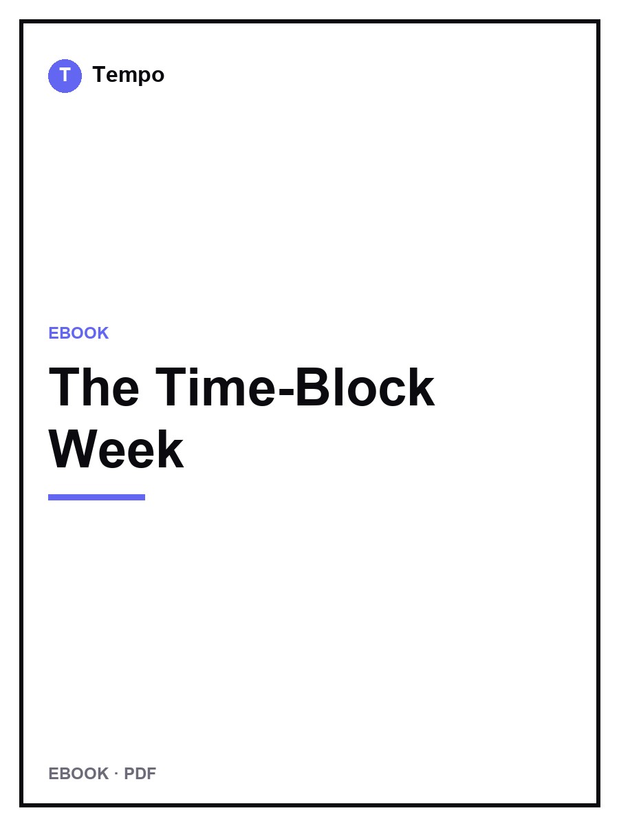 Cover of The Time-Block Week